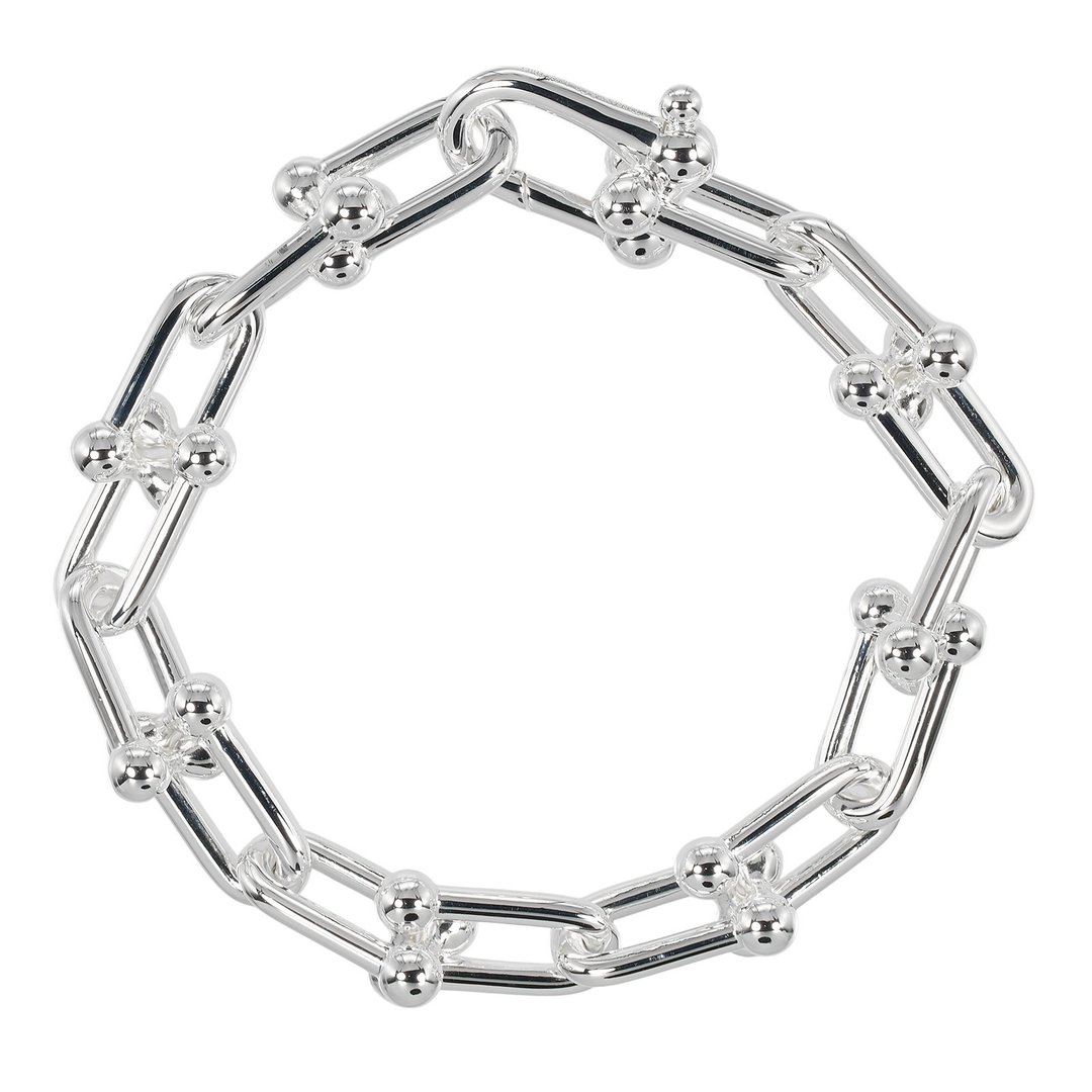 【日本直送】蒂芙尼 手链 Hardware 经典链结 腕围约19.5cm 银 925 约67.28g TIFFANY&Co.【二手】A级 - 手链/手环 - 银 银色