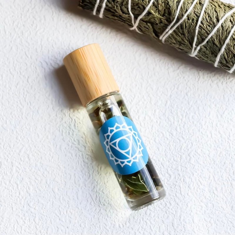 喉轮脉轮能量魔法油 - 香薰/精油/线香 - 精油 蓝色