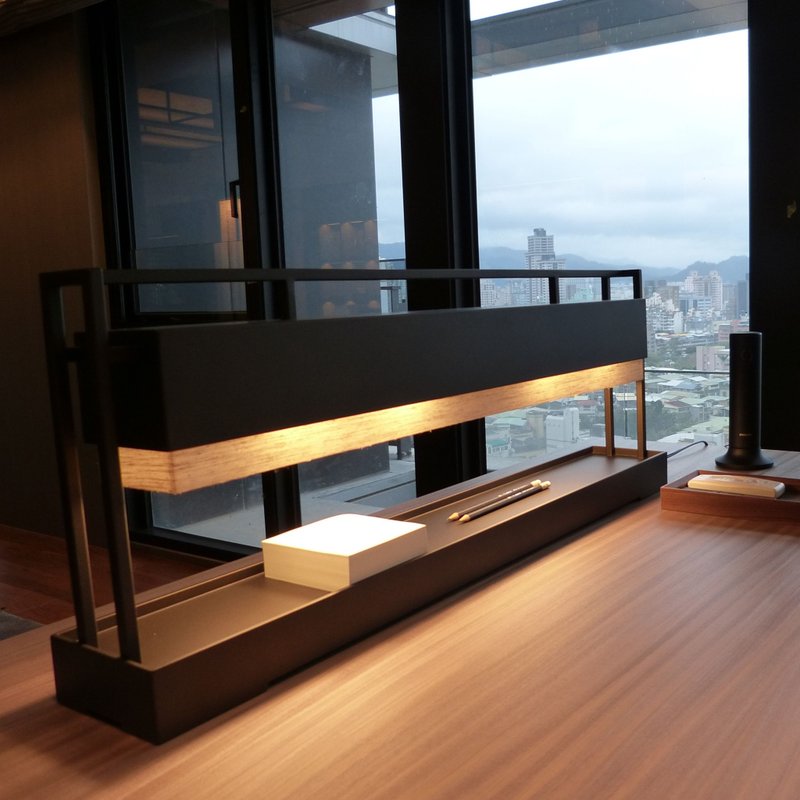 手工制长卧灯 handmade light fixture - 灯具/灯饰 - 其他材质 黑色