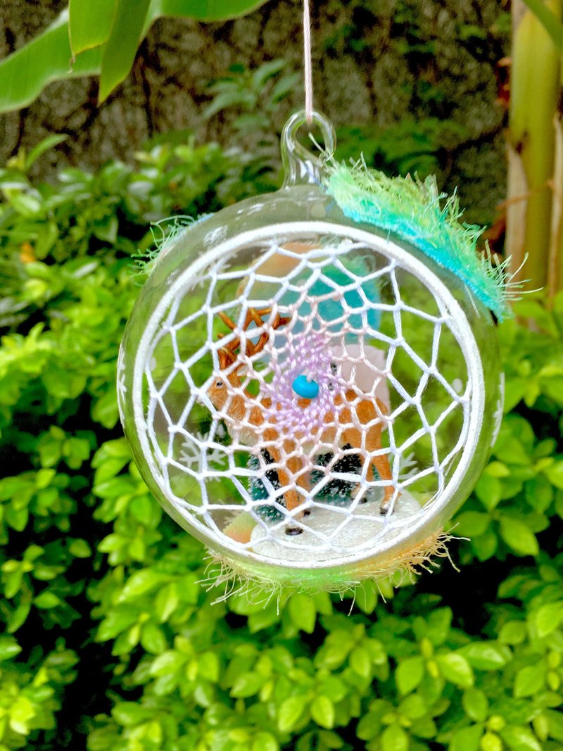 圣诞麋鹿光球 | 捕梦网吊饰 - 摆饰 - 玻璃 多色