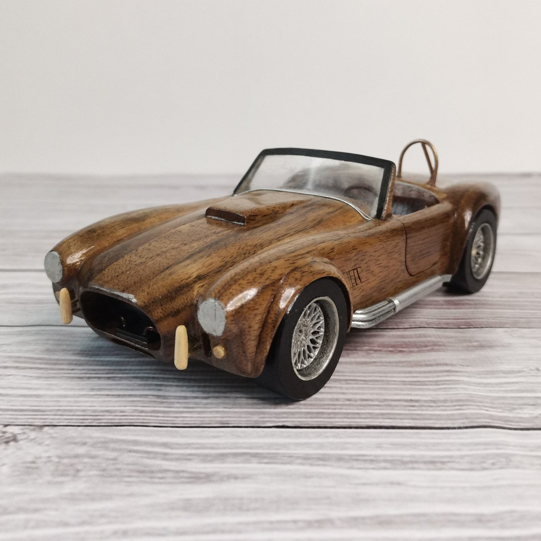 定制化玩具车模型 AC Cobra 1965 - 摆饰 - 木头 