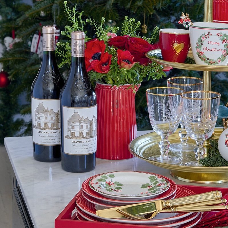 丹麦GreenGate Alice claret red 水瓶1L - 茶具/茶杯 - 瓷 红色