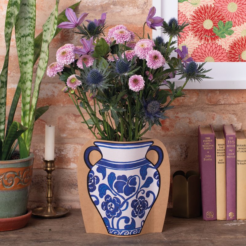 创意纸质花瓶套 正反面不同图案 新年礼物 英国进口 英国IF文创 - 其他 - 其他材质 