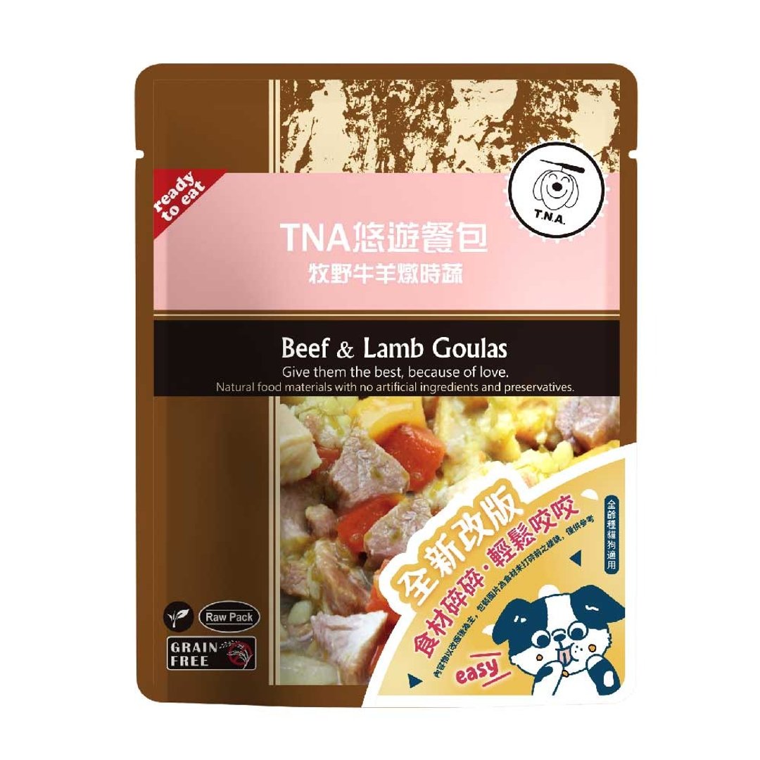 T.N.A.悠游餐包系列-牧野牛羊炖时蔬-150g-犬猫可食-新版 - 零食/点心 - 其他材质 粉红色