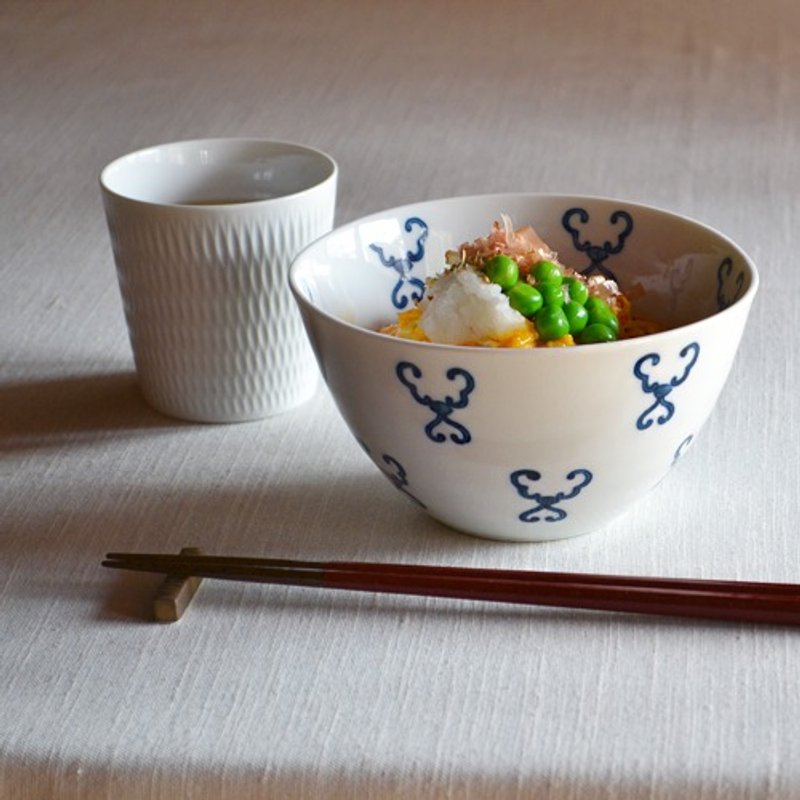 钩纹染色碗 - 碗 - 陶 