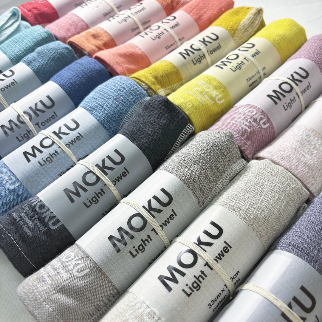 日本爱媛今治－MOKU 轻薄速干毛巾 (24 色) - 手帕/方巾 - 棉 多色