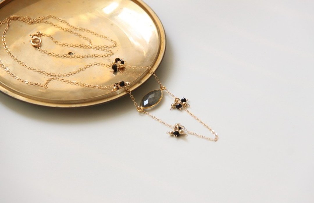 拉长石项链/ Labradorite necklace pendant - 项链 - 宝石 绿色