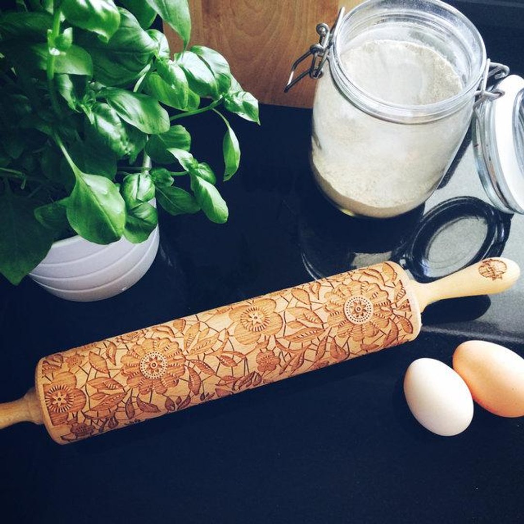 Flower rolling pin * FLOWERS - 厨房用具 - 木头 