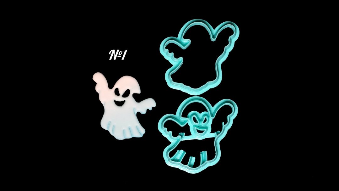 Cutter Ghost. pumpkin decor. Clay Cutter Set. Jewelry tools - 零件/散装材料/工具 - 塑料 