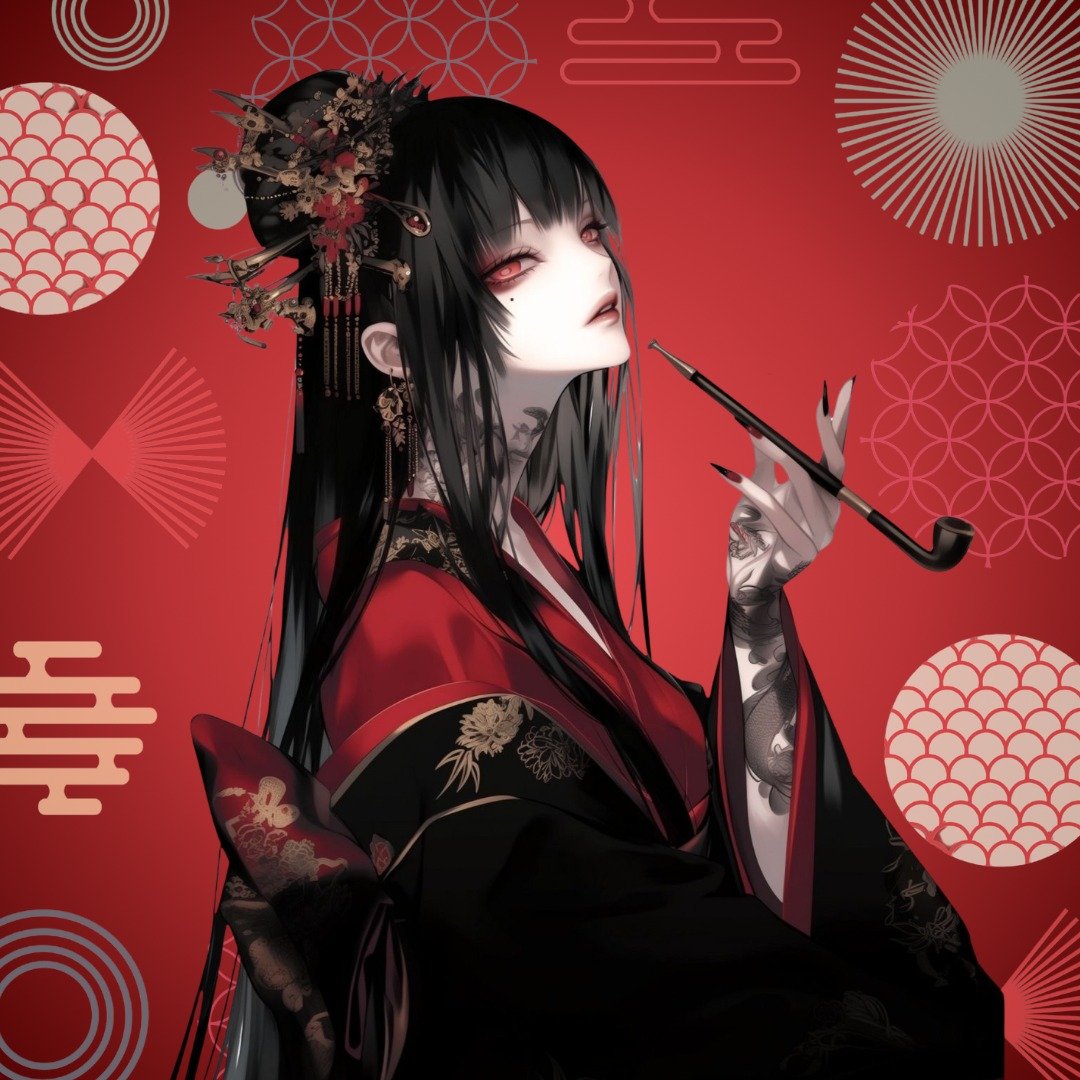 NaChi 原创贴纸【最高神 天照大御神】 - 贴纸 - 纸 红色