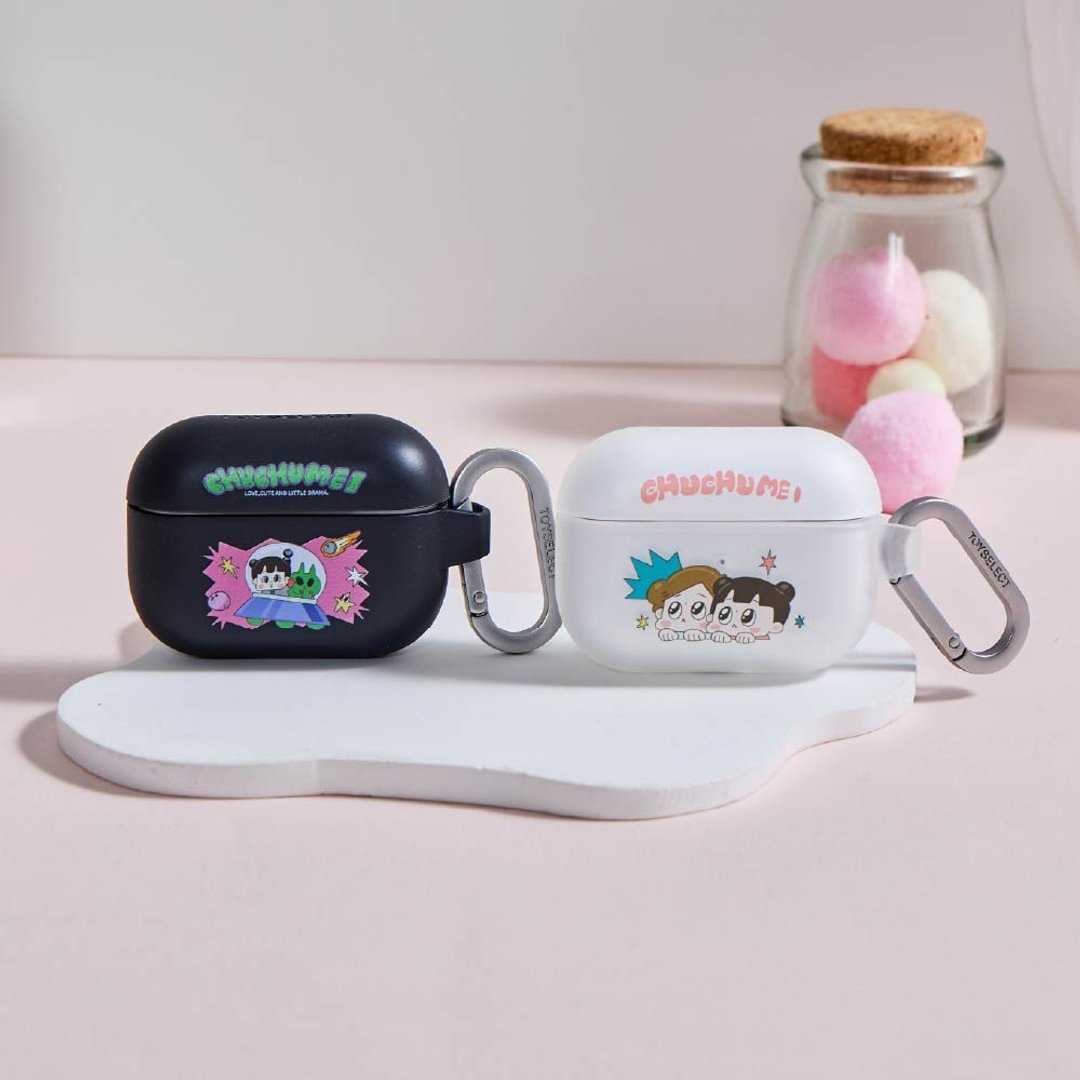 啾啾妹啾啾幽浮强悍防摔 AirPods 保护套 - 耳机收纳 - 塑料 多色