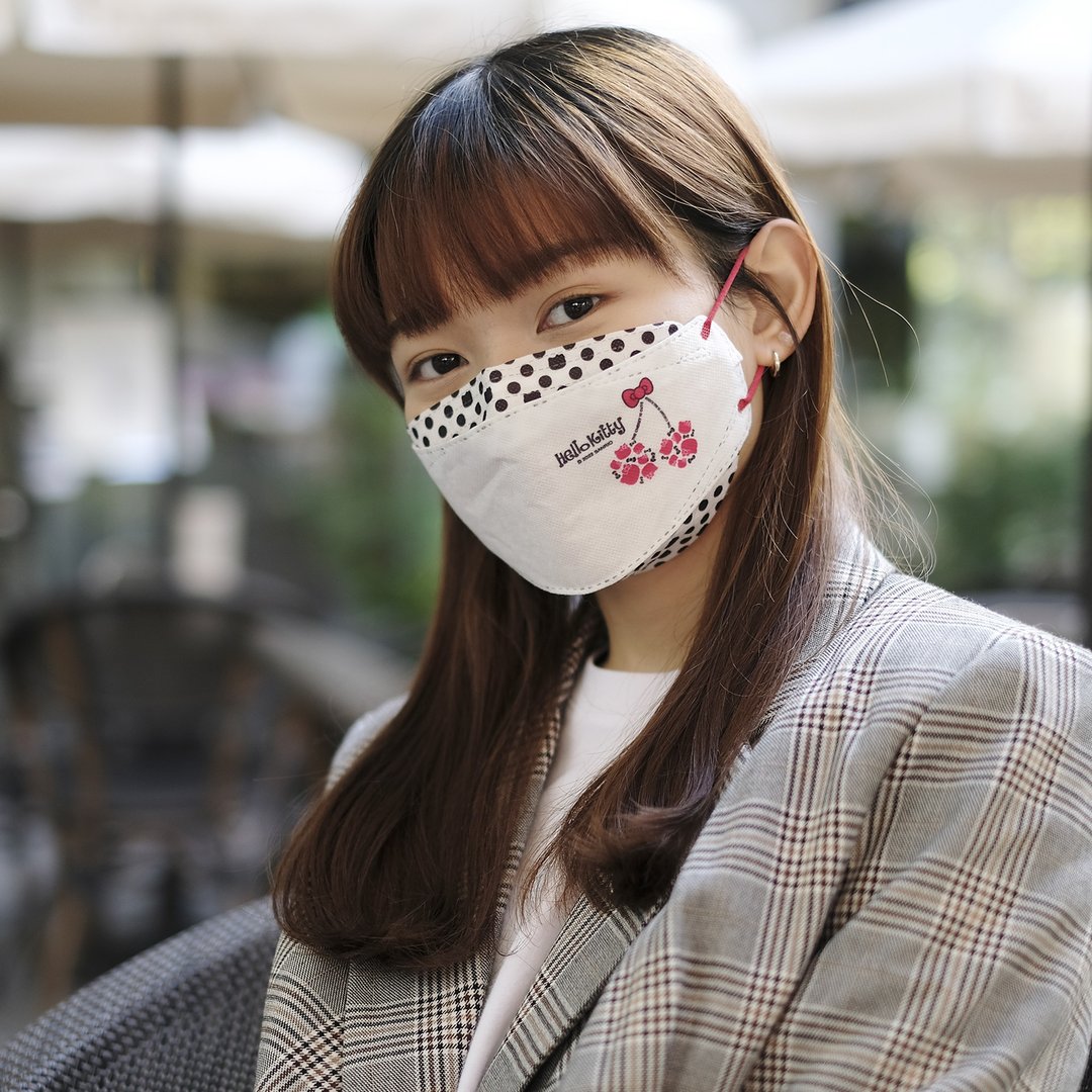 台欧 x Hello Kitty 4D立体医疗口罩-樱桃款 - 口罩 - 其他材质 多色