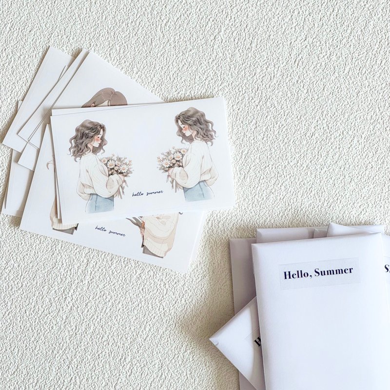 春日女孩 描图纸贴纸 - 贴纸 - 纸 