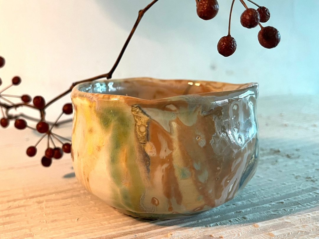 淡雅泼釉茶碗_陶瓷餐碗 - 碗 - 瓷 咖啡色