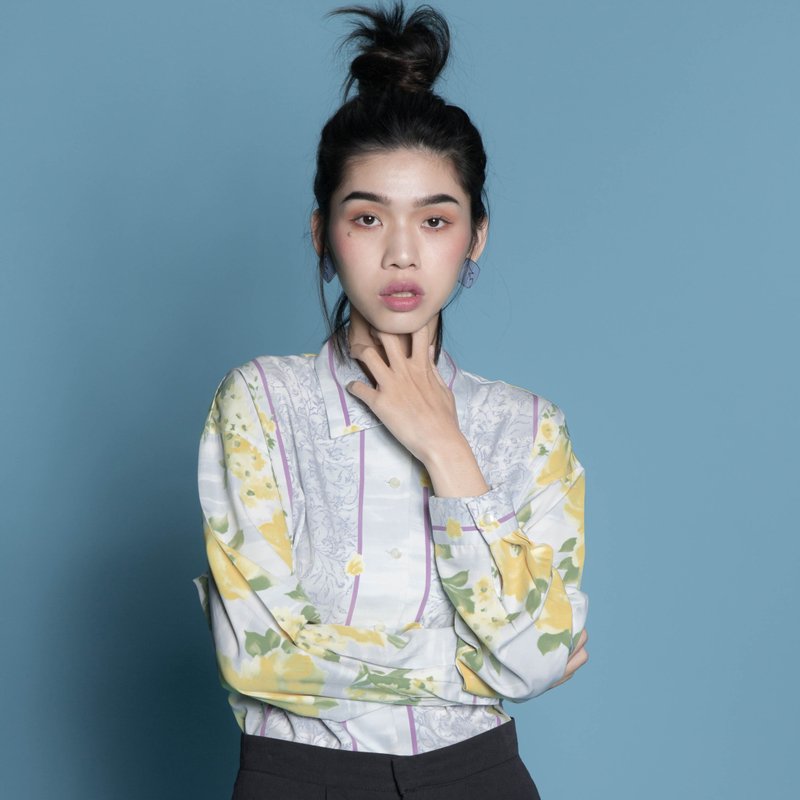 轻敲  |  巴洛克古着衬衫 - 女装衬衫 - 其他材质 