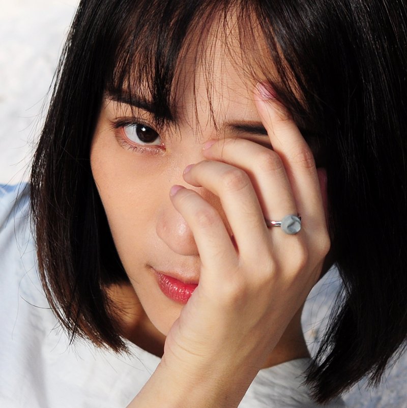 圆形水泥指环/戒指 | 冲击系列 - 戒指 - 水泥 灰色