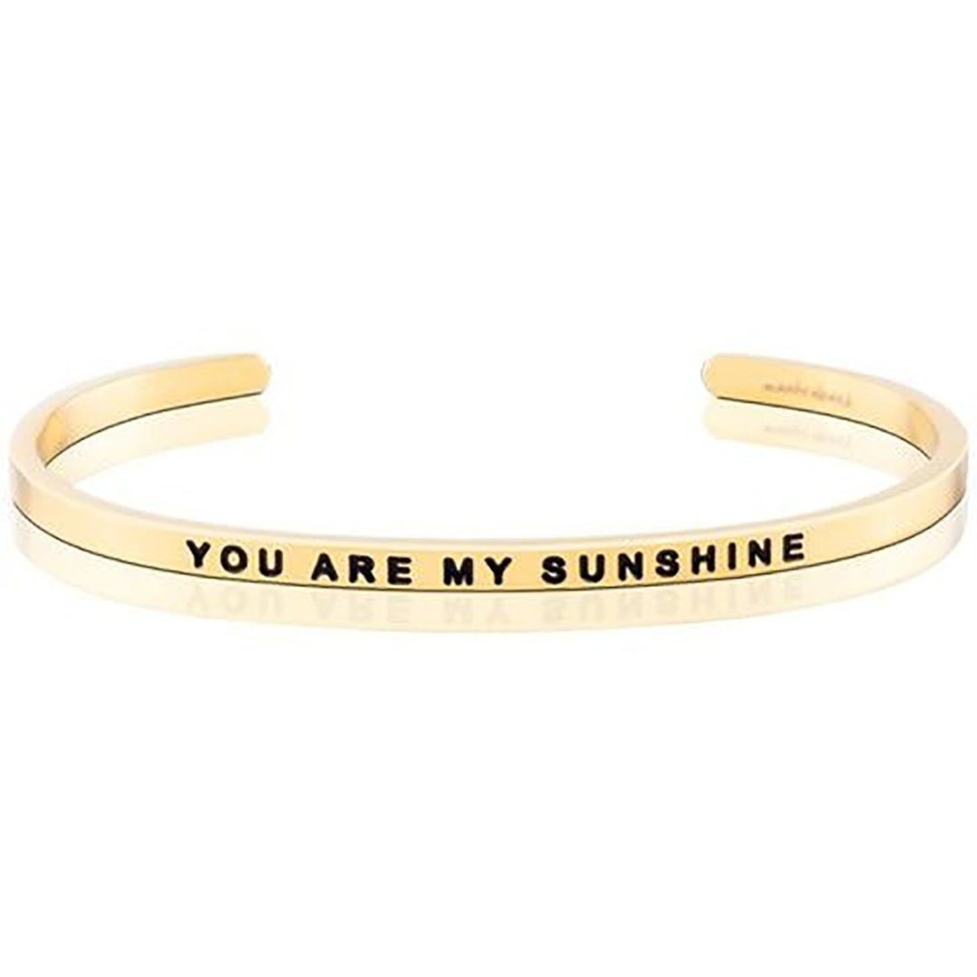 Mantraband悄悄话手环- YOU ARE MY SUNSHINE 你是我的阳光 - 手链/手环 - 其他金属 多色