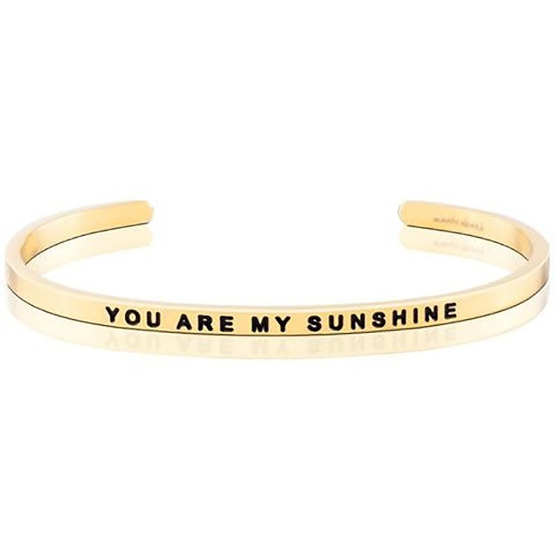 Mantraband悄悄话手环- YOU ARE MY SUNSHINE 你是我的阳光 - 手链/手环 - 其他金属 多色