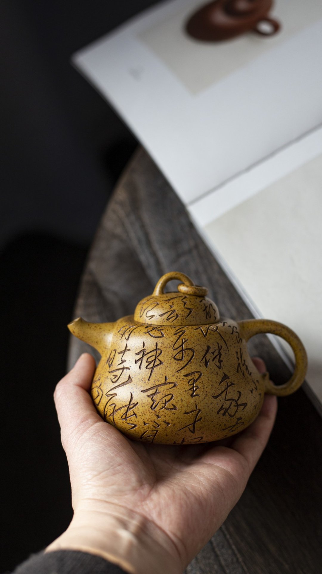 曼生葫芦 福禄  特高温 300cc 原矿黄金段特高温烧制 气孔延 - 茶具/茶杯 - 陶 灰色