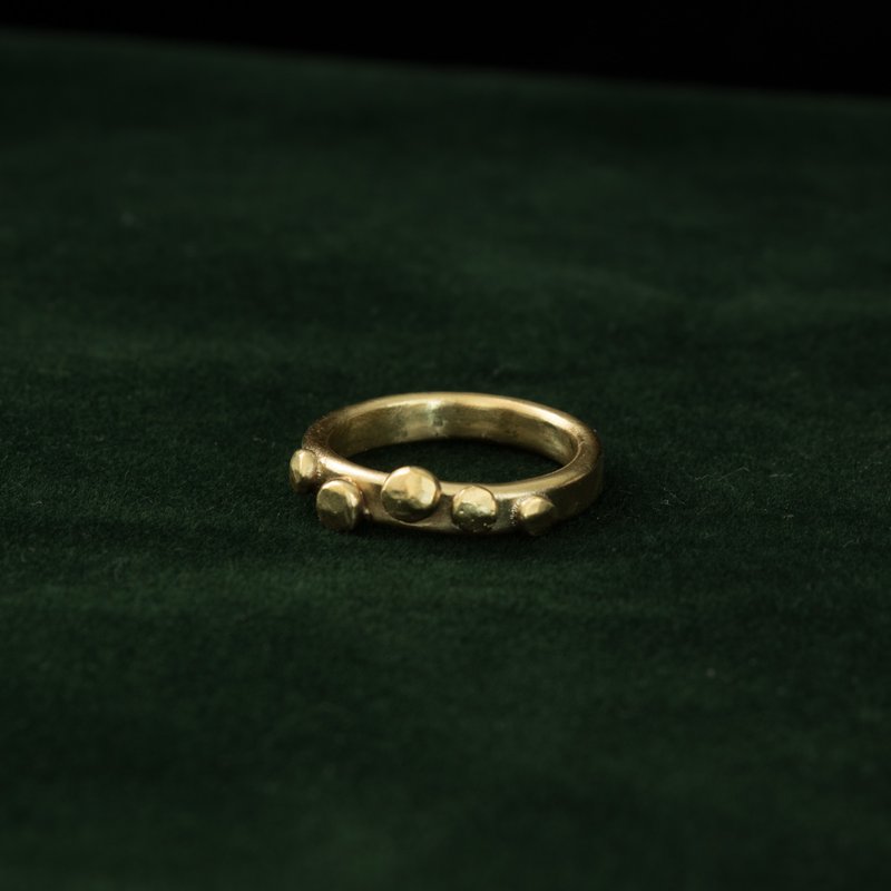 【soid Studio适品】黄铜戒指-落珠 - 戒指 - 铜/黄铜 