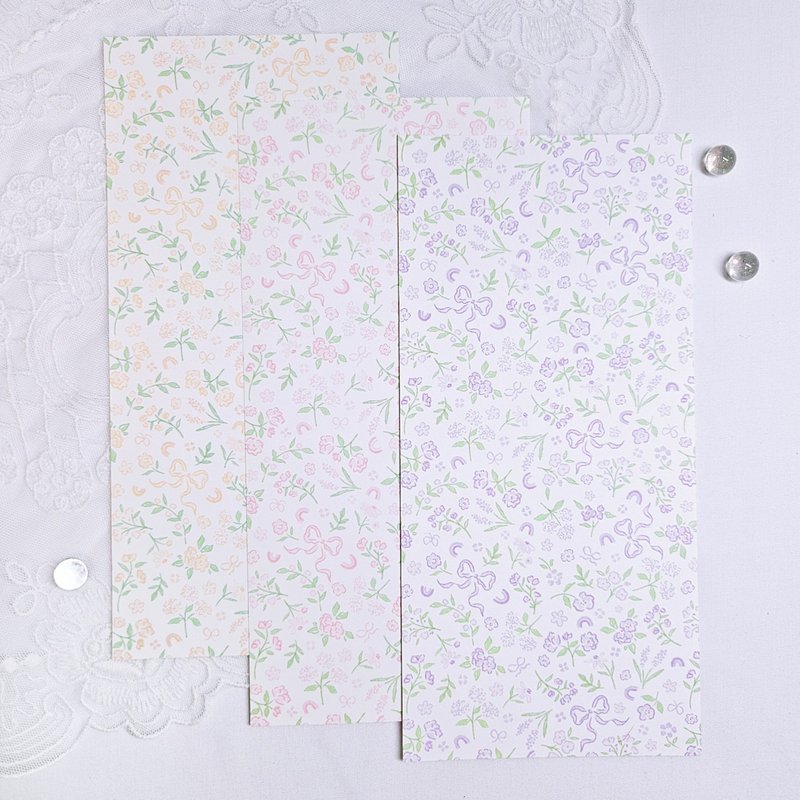 花卉缎带 - 背景纸 No.2 - 贴纸 - 纸 