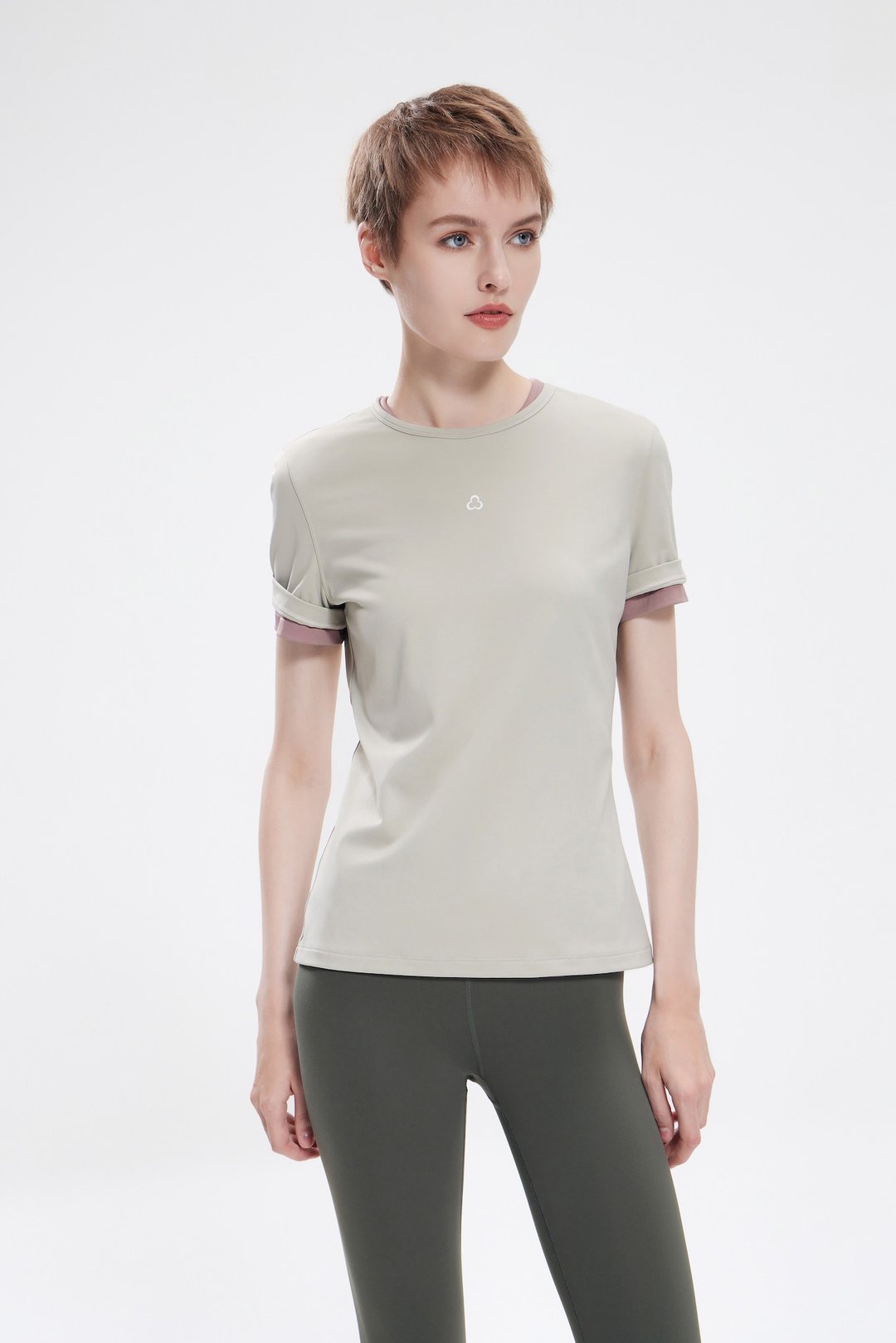 Central Short Tee - 女装运动衣 - 尼龙 