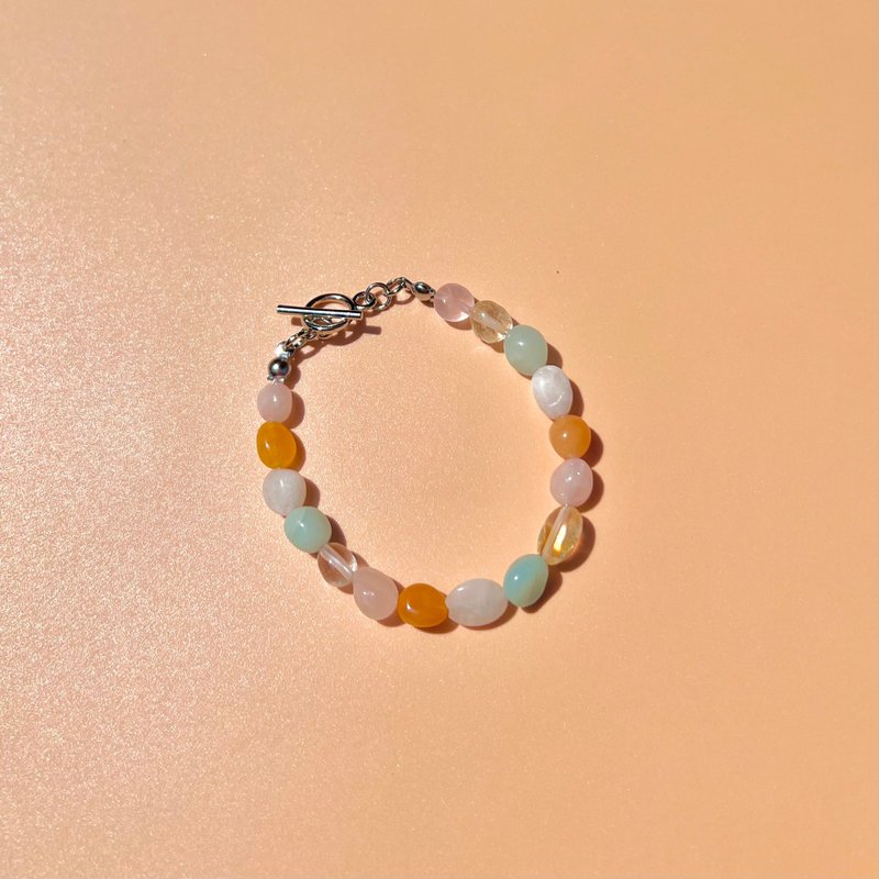 手链 Sunny • 蓝橘幸运石手链 泰国手工饰品 - 手链/手环 - 不锈钢 多色