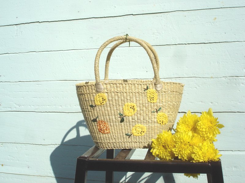 Lemon Revive You Basket - 置物架/篮子 - 植物．花 卡其色