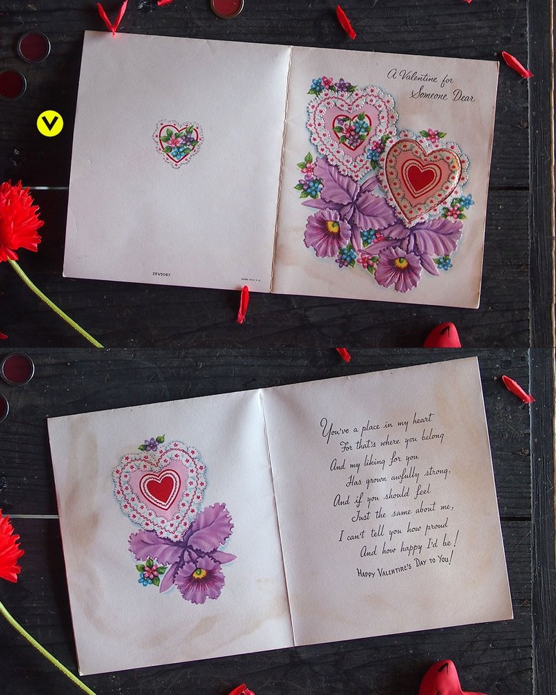 情人节贺卡-V- - 卡片/明信片 - 纸 红色