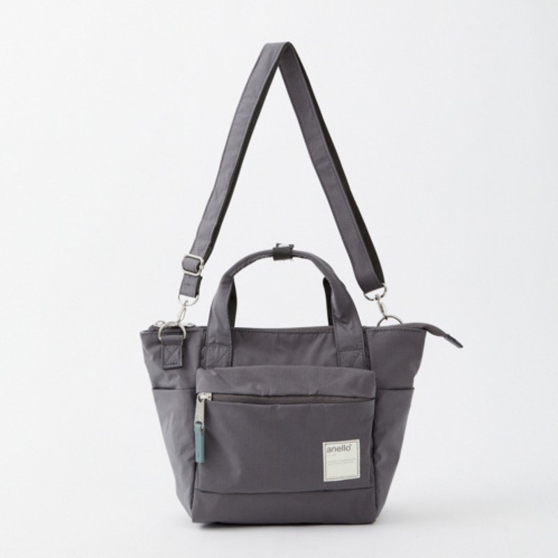 anello Circle系列 防泼水两用 侧背/手提斜背袋 ATR0291 - 灰色 - 侧背包/斜挎包 - 聚酯纤维 灰色