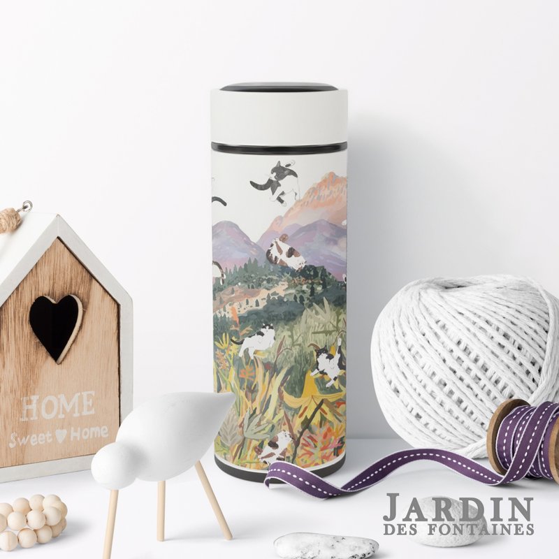 波兰猫与瑜伽士 保温杯 360ml 便携轻便 Jardin Des Fontaines - 保温瓶/保温杯 - 不锈钢 多色