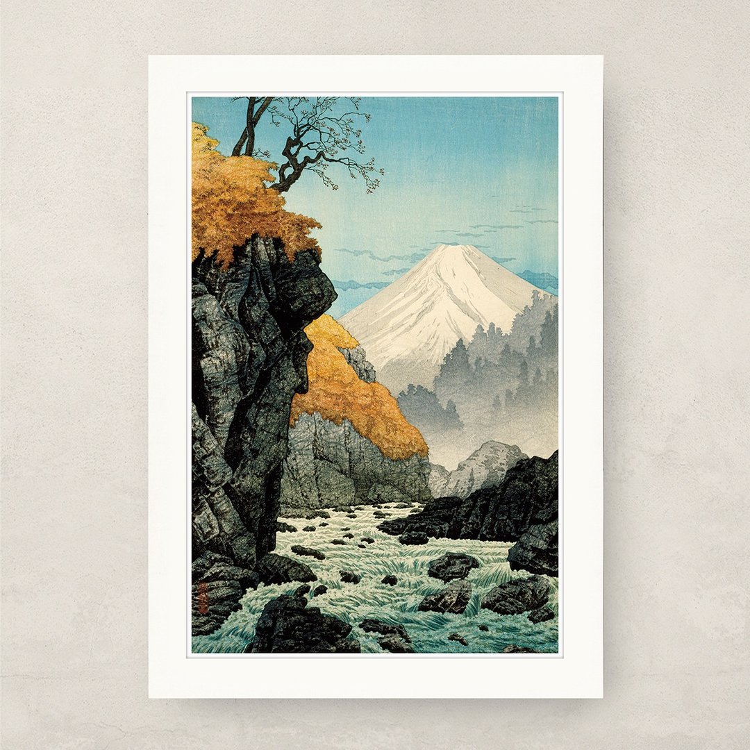 【B4 艺术画卡・B4 Poster】高桥松亭・爱宕山麓 - 海报/装饰画/版画 - 纸 卡其色