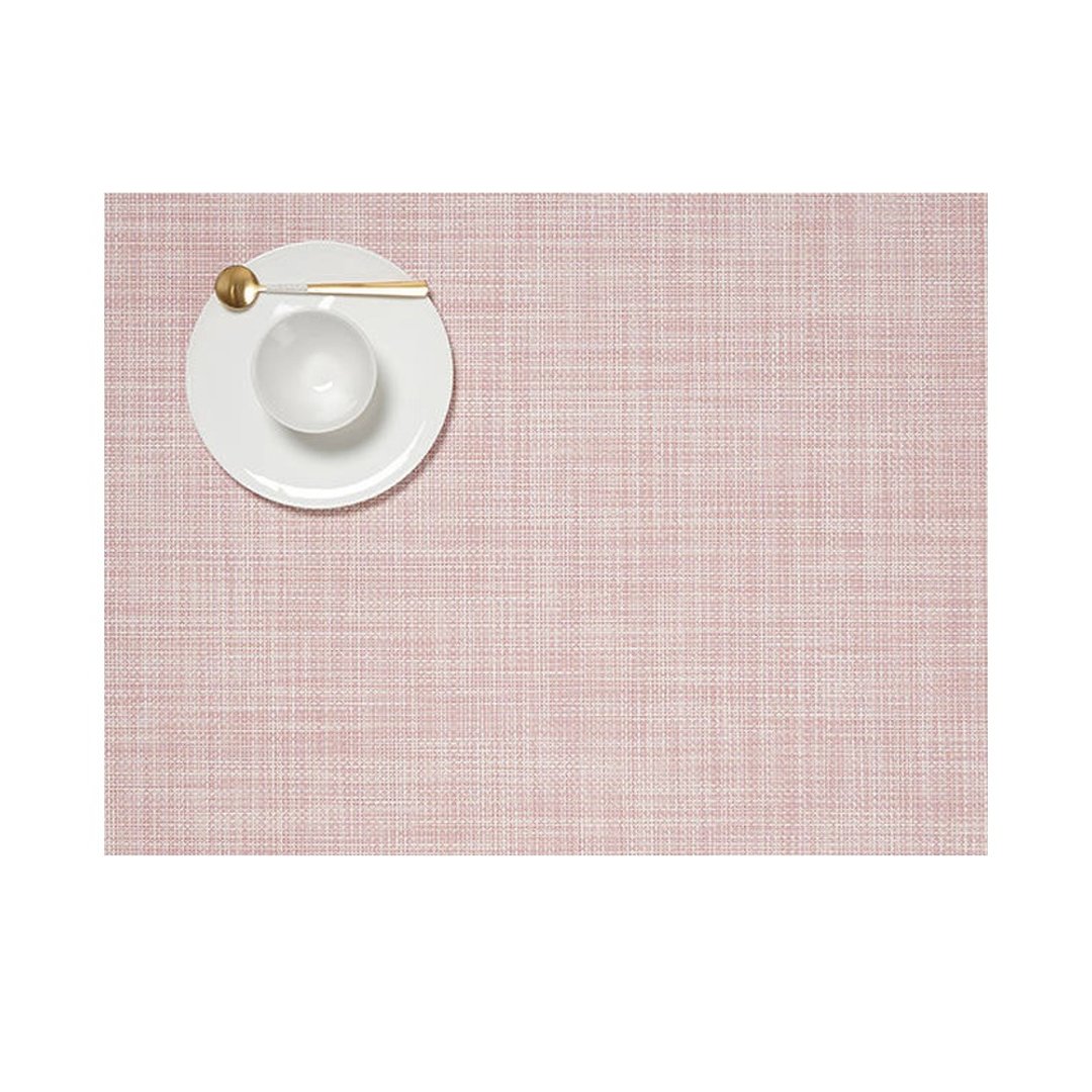 Mini Basketweave 细网系列-长方形餐垫36x48cm(粉红色/BLUSH) - 餐垫/桌巾 - 塑料 粉红色