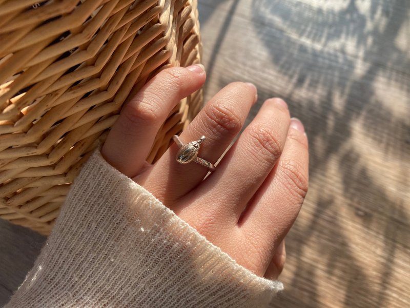 果实 戒指 - 戒指 - 纯银 银色