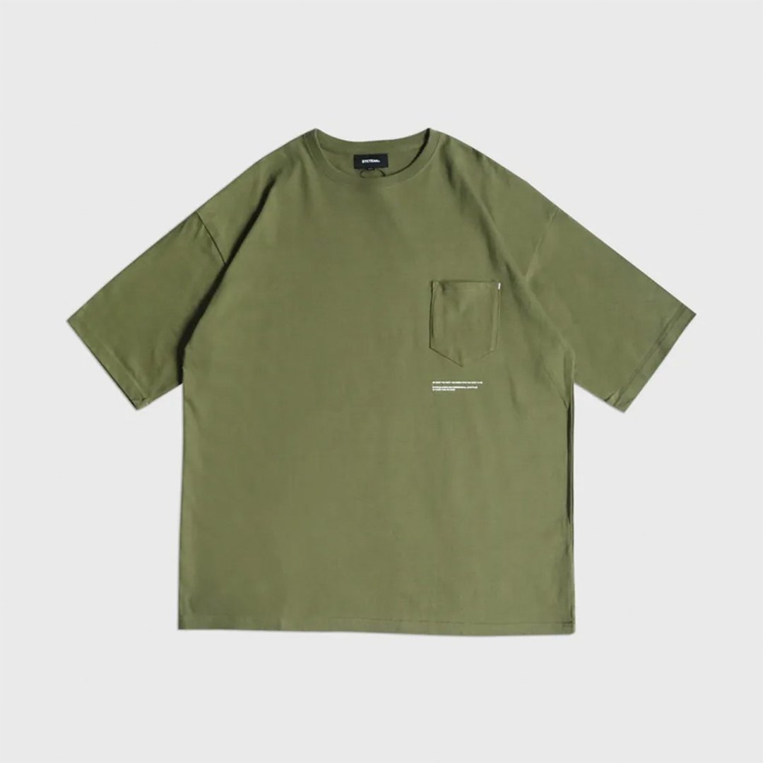 DYCTEAM - FIFTH POCKET TEE (Green) - 男装上衣/T 恤 - 棉 绿色