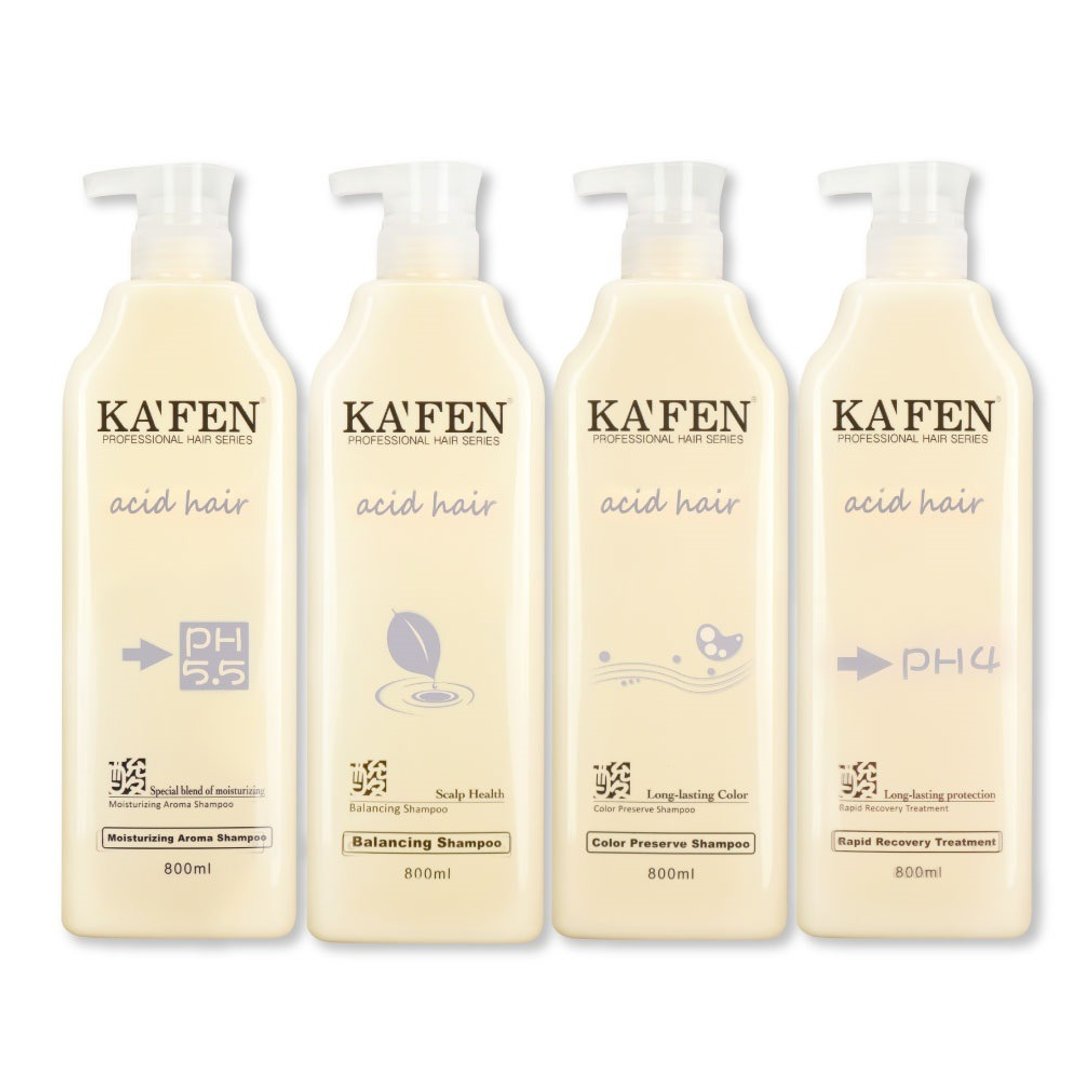KAFEN 卡氛 亚希朵酸性蛋白系列 800ml 修护受损发质 还原头发亮丽 - 洗发用品 - 其他材质 卡其色