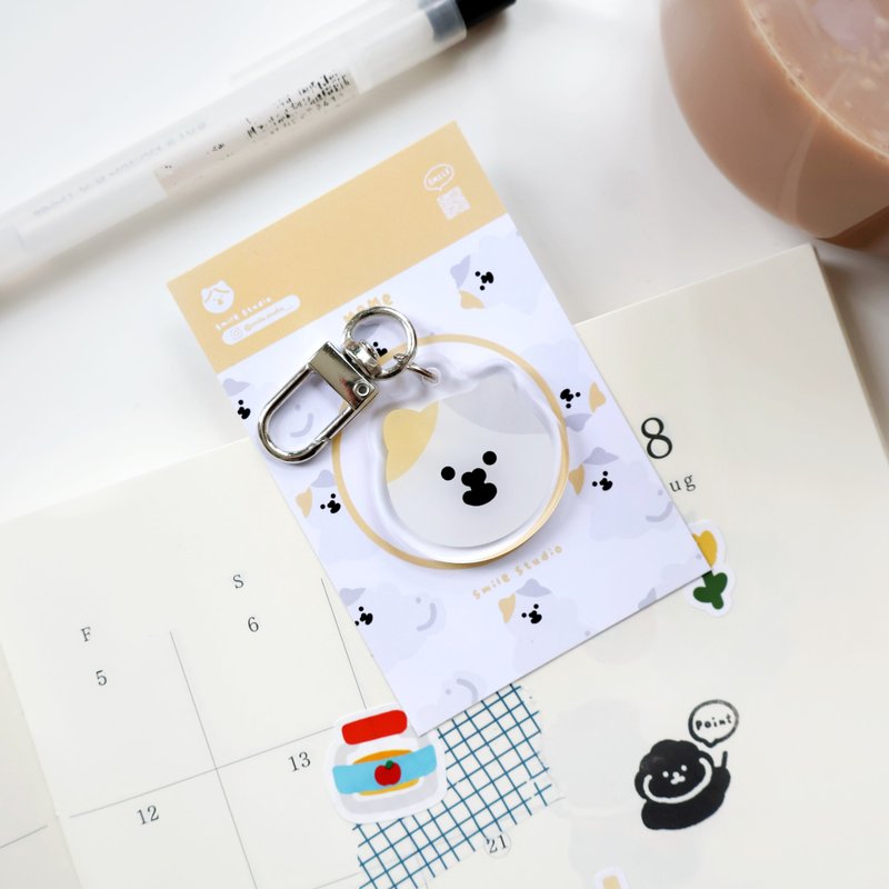 Meme Cat 锁匙扣 - 钥匙链/钥匙包 - 塑料 