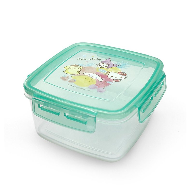 【Baby City娃娃城】方形密封收纳盒-三丽鸥 - 收纳用品 - 其他材质 绿色