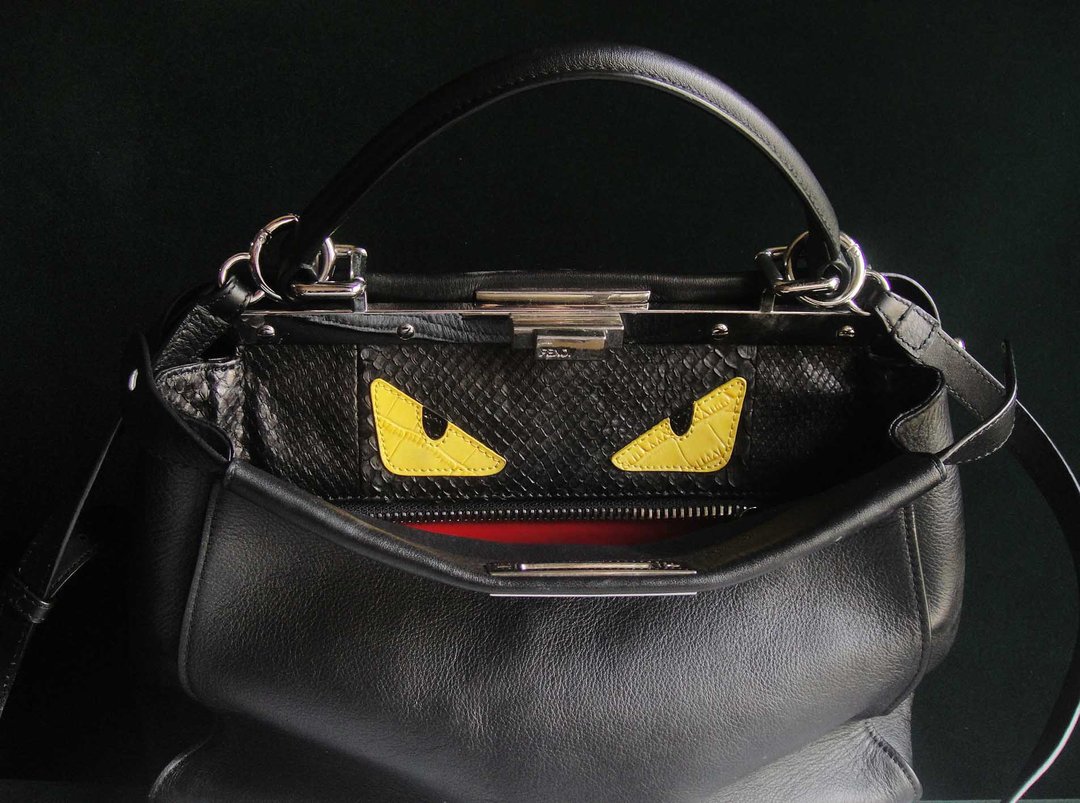 【老时光 OLD-TIME】FENDI 二手包意大利制Peekaboo Monster bag - 手提包/手提袋 - 其他材质 多色