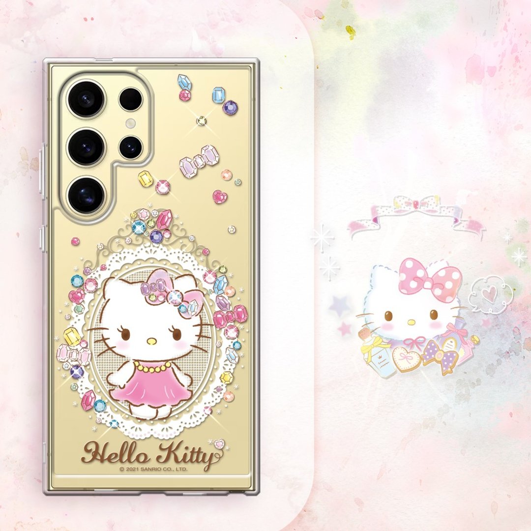 三丽鸥 Samsung Galaxy S系列防震双料水晶彩钻手机壳-凯蒂奢华风 - 手机壳/手机套 - 其他材质 多色