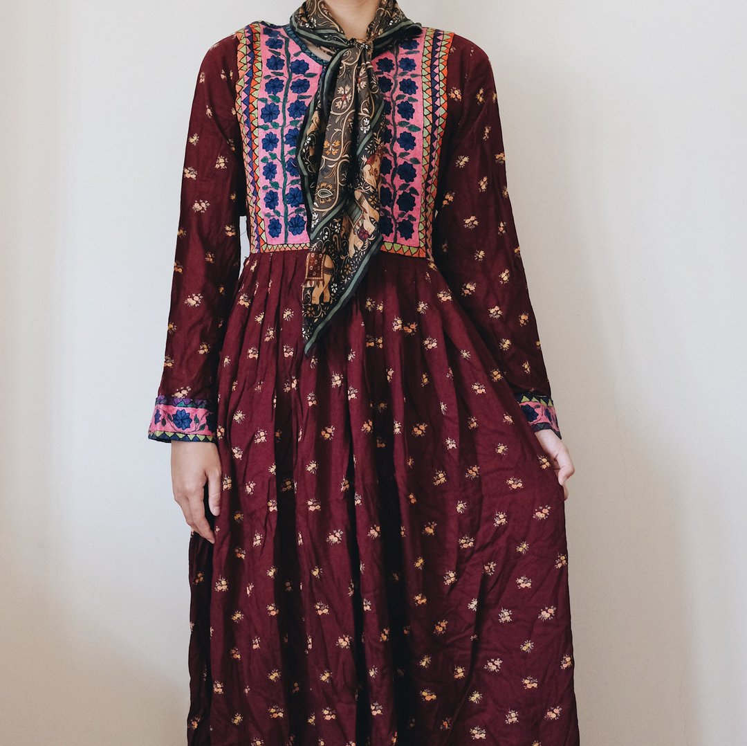 逸品 Vintage Afghan dress 阿富汗手工刺绣洋装 - 洋装/连衣裙 - 棉．麻 