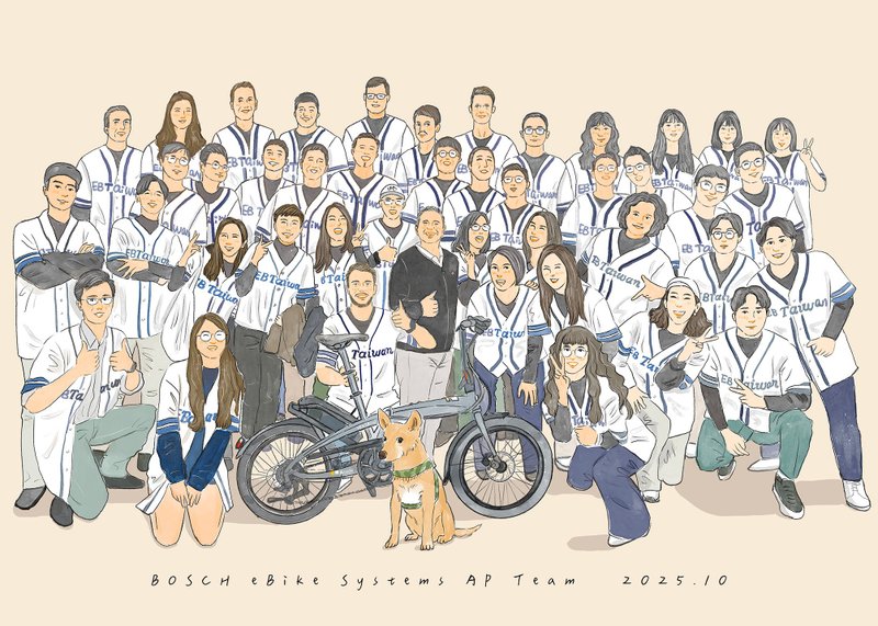 40人团体似颜绘 - 海报/装饰画/版画 - 其他材质 