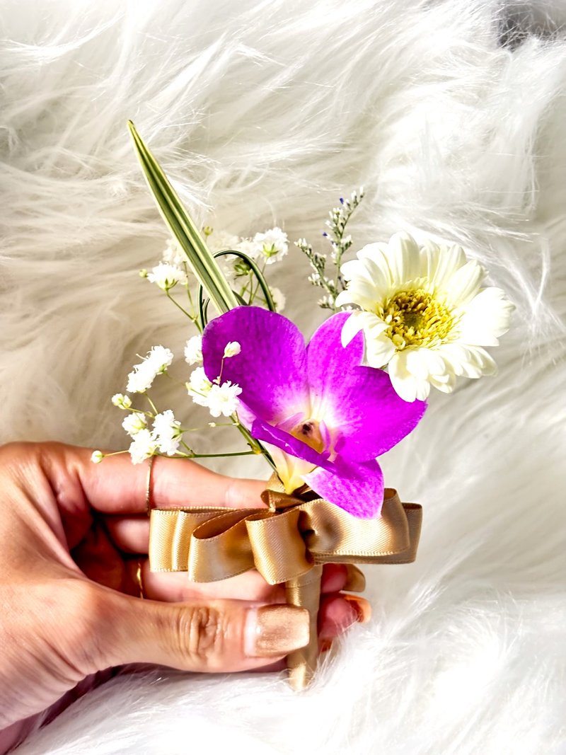 Flower in Mind鲜花胸花 - 胸花/手腕花 - 植物．花 粉红色