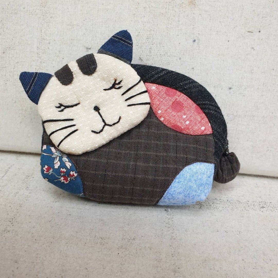 猫咪纯手工零钱包－第二式 - 零钱包 - 棉 多色