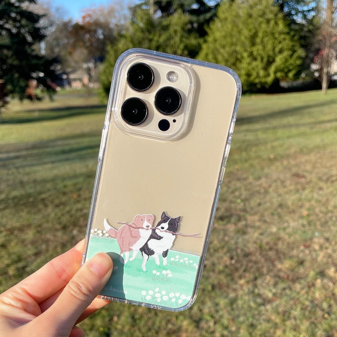 边境牧羊犬 透明防摔手机壳 (支持全系列 iPhone) - 手机壳/手机套 - 塑料 