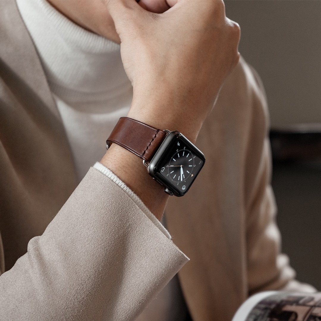 限量特优惠价格 | Apple watch 手工真皮表带 (已预制-中码) - 表带 - 真皮 