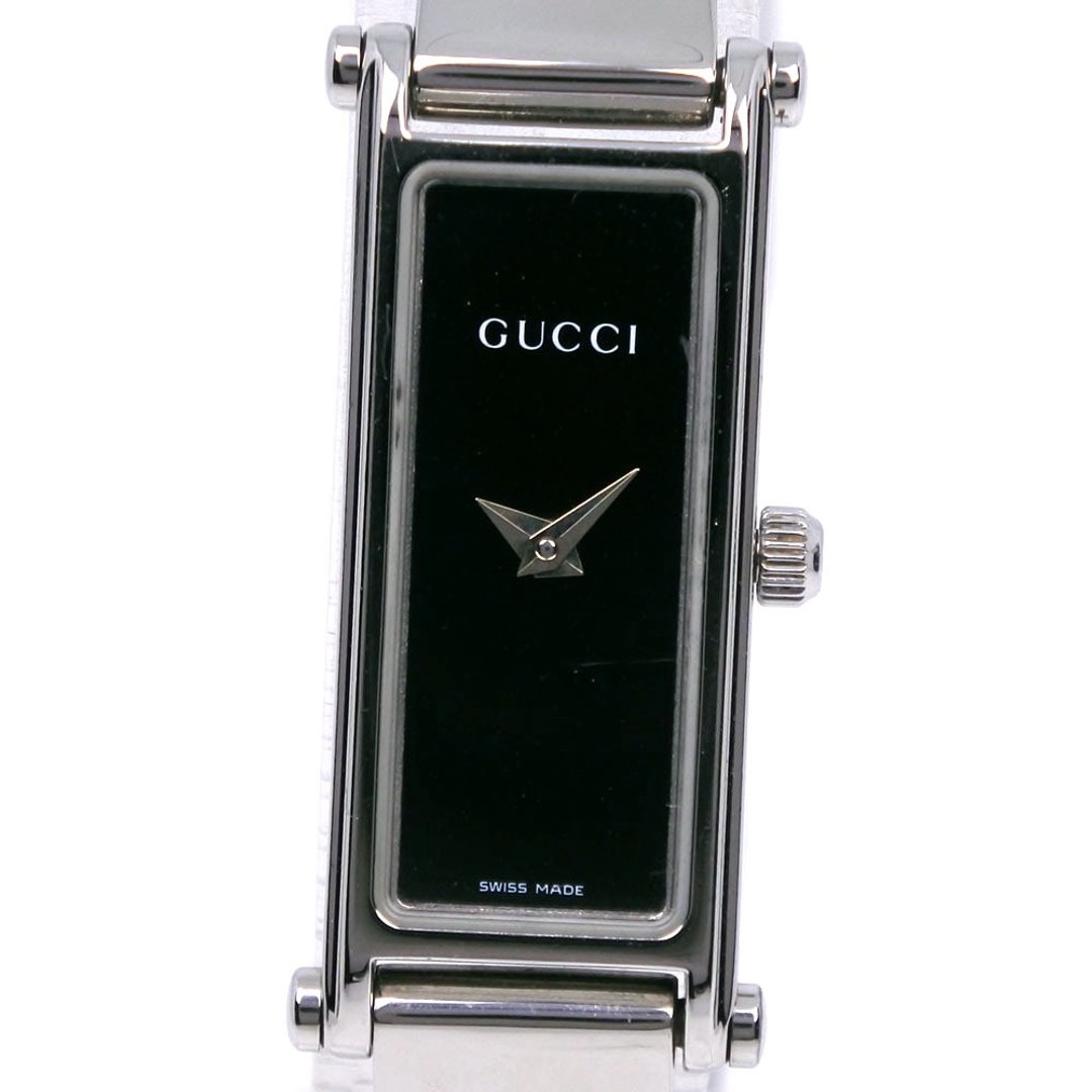 【日本直送】Gucci GUCCI 手表 1500L 不锈钢 石英 指针式显示 黑色表盘 女性【二手】 - 女表 - 不锈钢 黑色