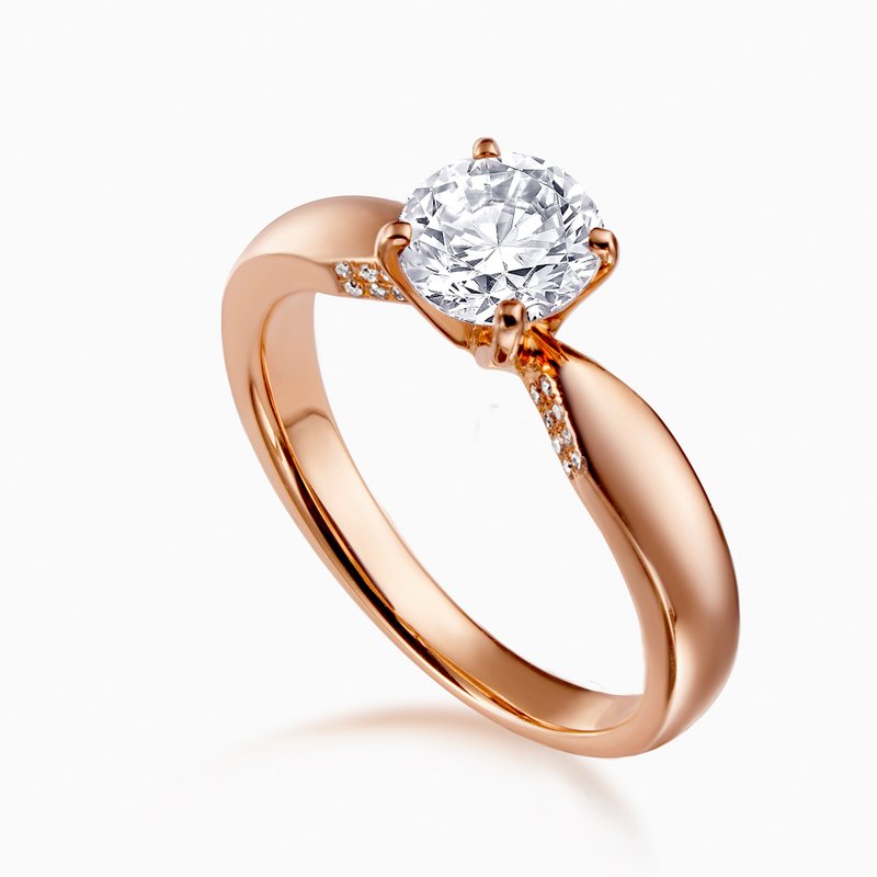 K金戒指 Love 爱 订情钻戒 - 戒指 - 贵金属 