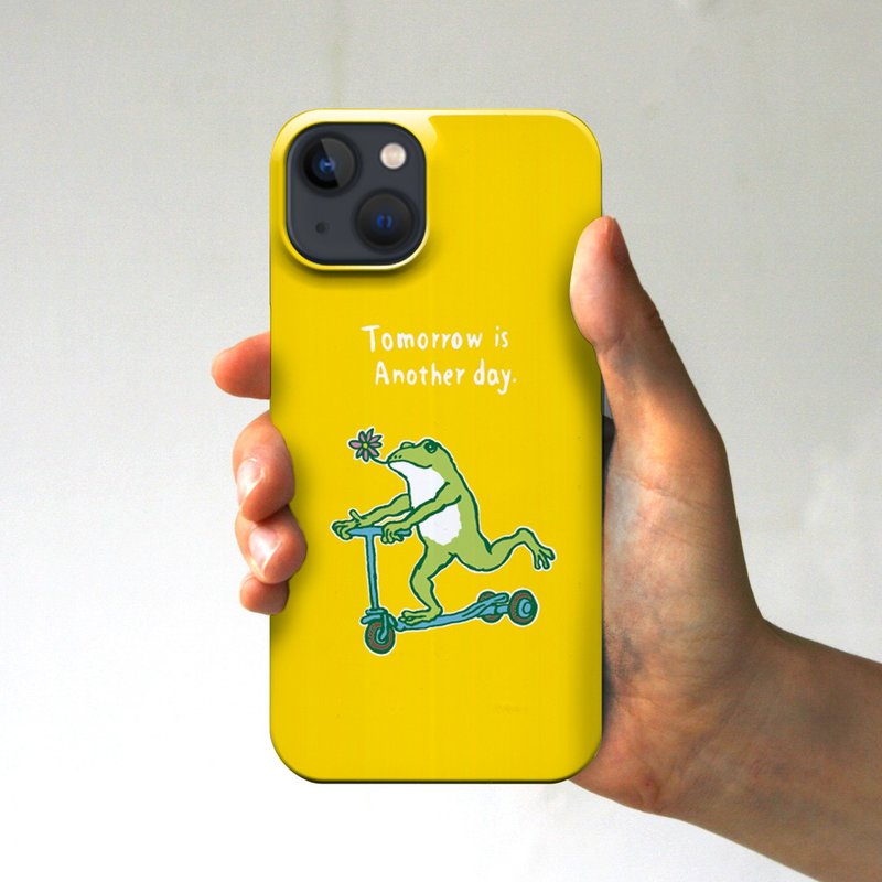 iPhone Case Blue Frog GO Yellow - 手机壳/手机套 - 塑料 黄色