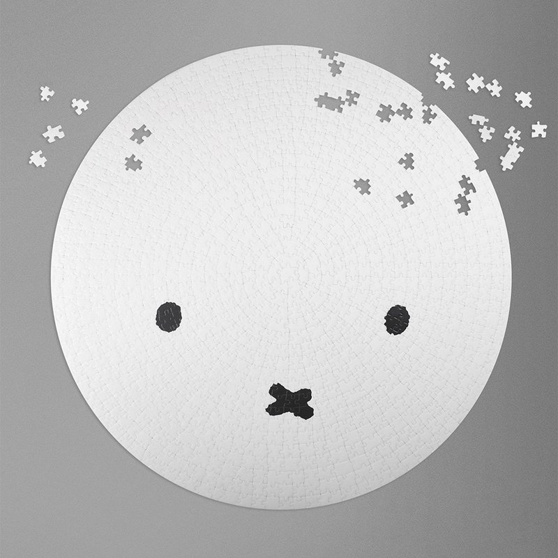 【Pinkoi x miffy】RoundLab 限定拼图 - 白色 - 拼图 - 纸 白色